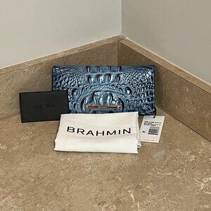 BRAHMIN Ady Wallet Retro Blue Melbourne